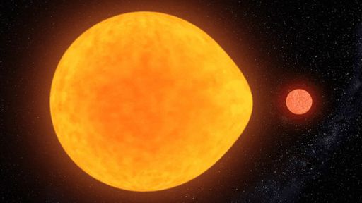 Descoberta curiosa "estrela oval" que pulsa apenas em um lado