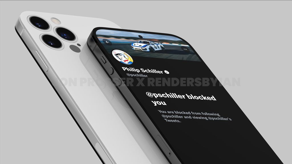 Suposta renderização do iPhone 14 Pro Max (Imagem: Jon Prosser/Ian Zelbo)