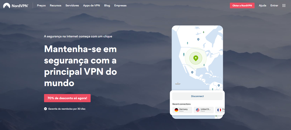 NordVPN talvez seja o serviço de VPN mais conhecido da atualidade, muito disso graças aos recursos de segurança e grande variedade de servidores que possui
