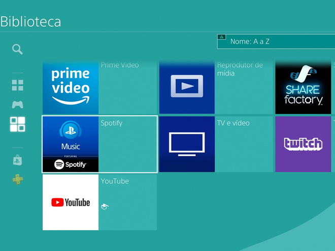 Diversos apps possuem versões para o PS4 (Imagem: André Magalhães/Captura de tela)