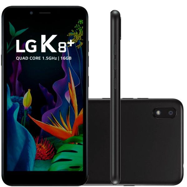 Smartphone LG K8+, 16GB, 8MP, Tela 5.45´, Preto - LMX120BMW.ABRABK