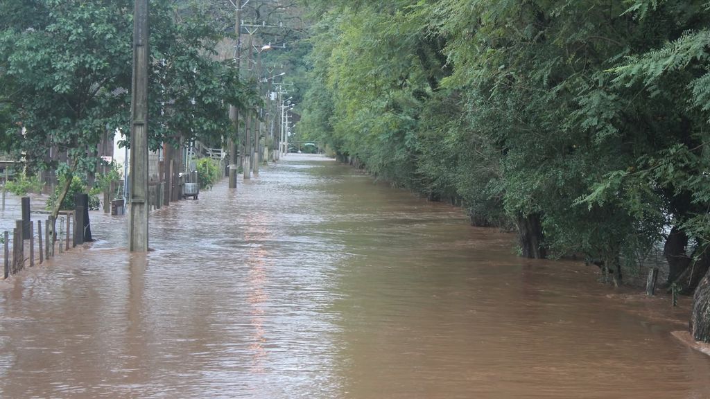 Rua alagada
