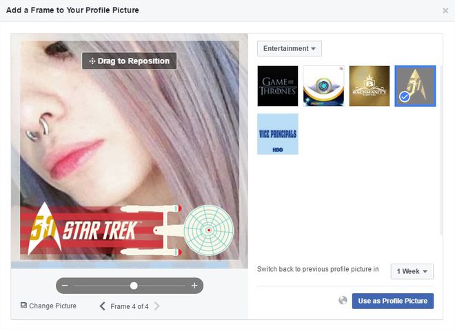 Frames Star Trek Facebook