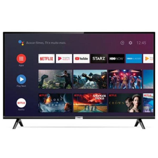 Smart TV TCL LED Full HD 43" com Google Assitant, Controle Remoto com Comando de Voz e Wi-Fi - 43S6500