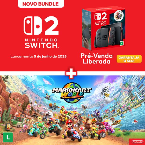 PRÉ-VENDA | Console Nintendo Switch 2 + Jogo Digital Mario Kart World