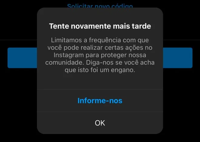 Com a conta suspensa, o usuário não consegue acessar o feed do Instagram (Imagem: Felipe Ribeiro/Canaltech)