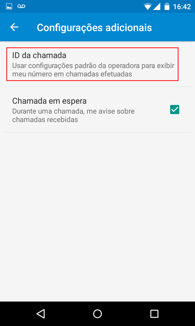 Ligação privada Android Ligação privada Android