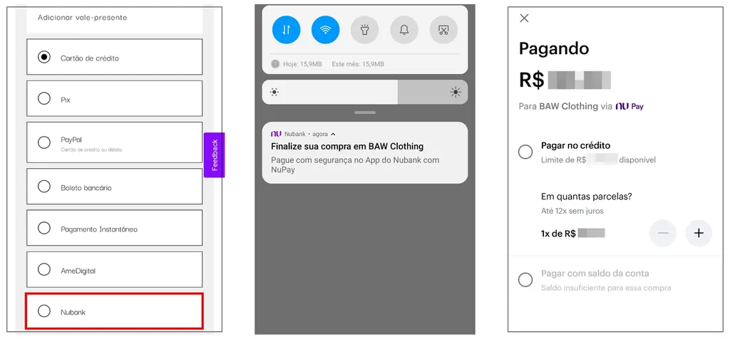 Nubank e Uber oferecem NuPay para pagamento em 1 clique