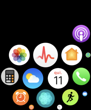 Ao configurar o ECG no seu iPhone, o ícone do aplicativo vai aparecer no Apple Watch (Imagem: Lucas Wetten/Captura de tela)