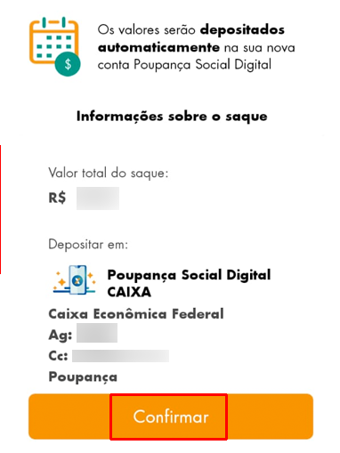 Confirme sua solicitação de saque (Imagem: André Magalhães/Captura de tela)