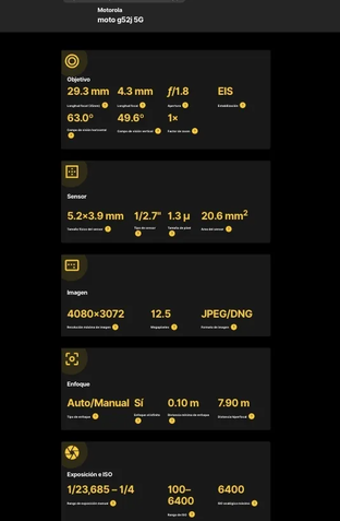 Moto G52J 5G certificações