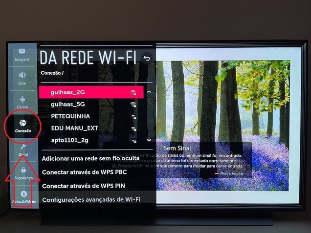 Como conectar Wi-Fi na TV LG?