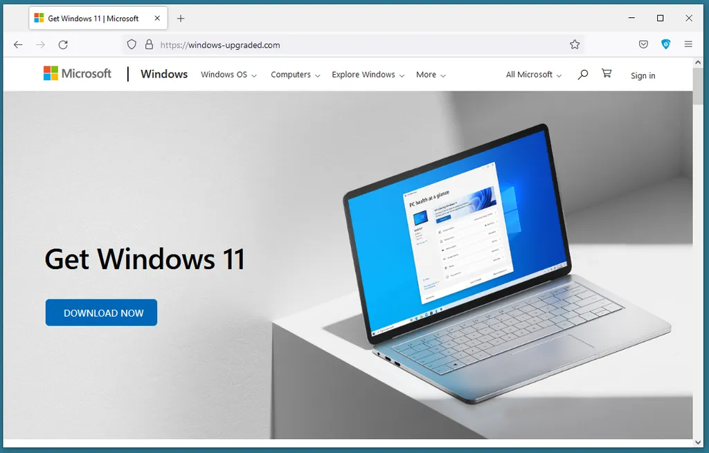 Falsa atualização para o Windows 11 esconde vírus que rouba dados financeiros