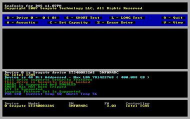 SeaTools for DOS SeaTools for DOS