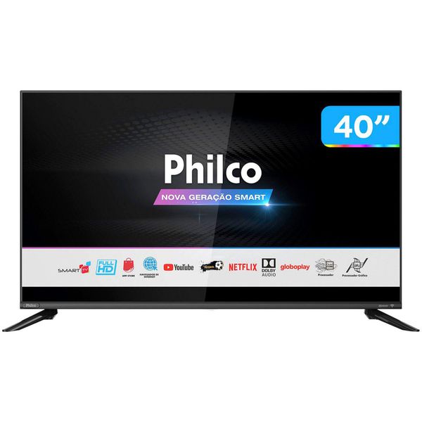 Smart TV DLED 40” Philco PTV40G60SNBL - Wi-Fi 3 HDMI 2 USB [À VISTA]