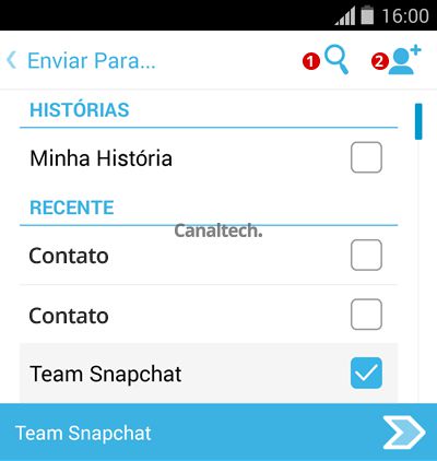 Enviar Snap Snapchat