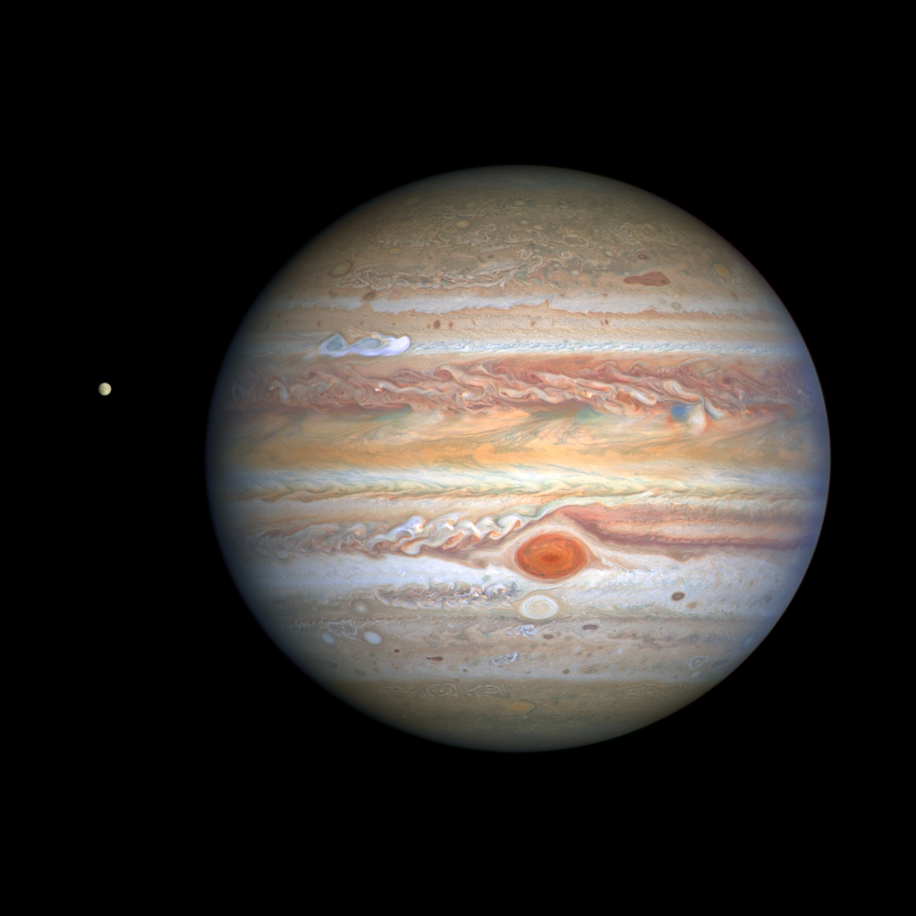 Júpiter (Imagem: Reprodução/NASA/ESA/A. Simon/M. H. Wong/OPAL team)