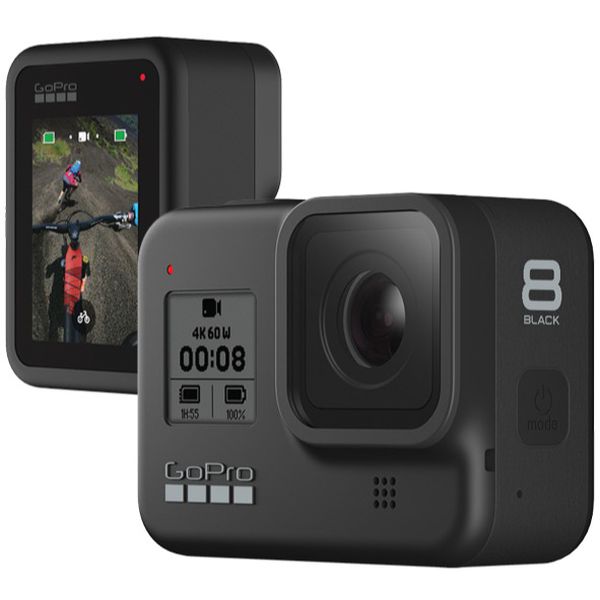 GoPro Hero 8 Black 12MP 4K Wi-Fi Bluetooth - 2” à Prova dÁgua com Bateria e Carregador