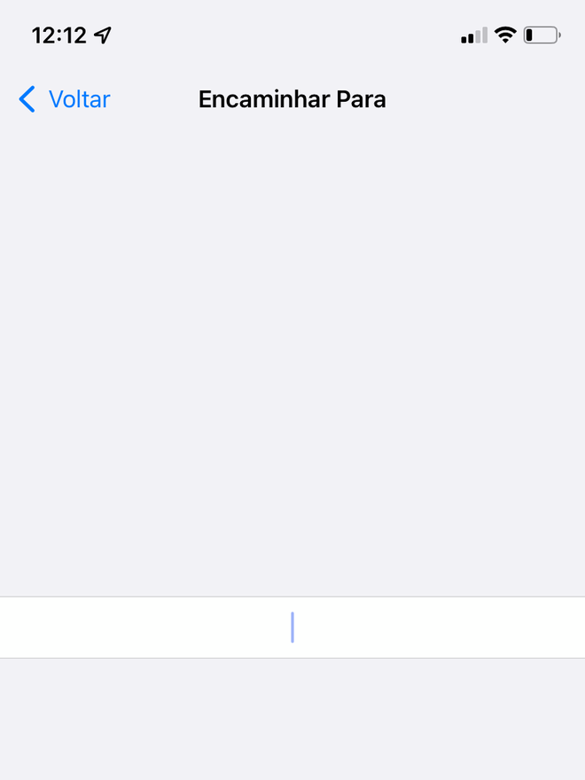 Utilize um número válido em outro iPhone para encaminhar chamadas - Captura de tela: Thiago Furquim (Canaltech)