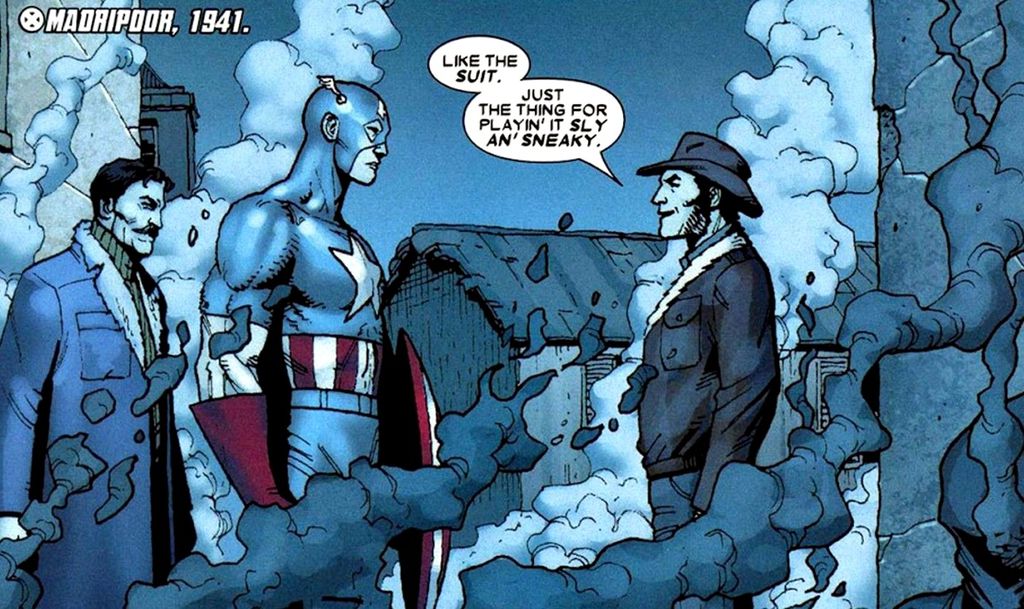 Wolverine e Capitão América se conhecem desde os anos 1940 (Imagem: Reprodução/Marvel Comics)
