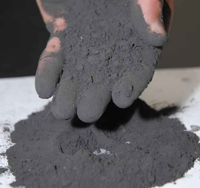 Cimento com grafeno produzido pela UFMG (Imagem: Reprodução/UFMG)