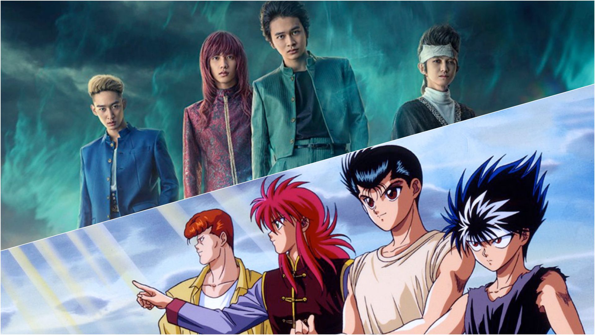 Yu Yu Hakusho  Compare os personagens do anime com os do live