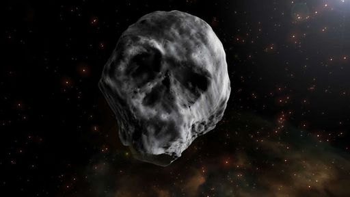 Asteroide que se parece com um crânio passará perto da Terra em novembro