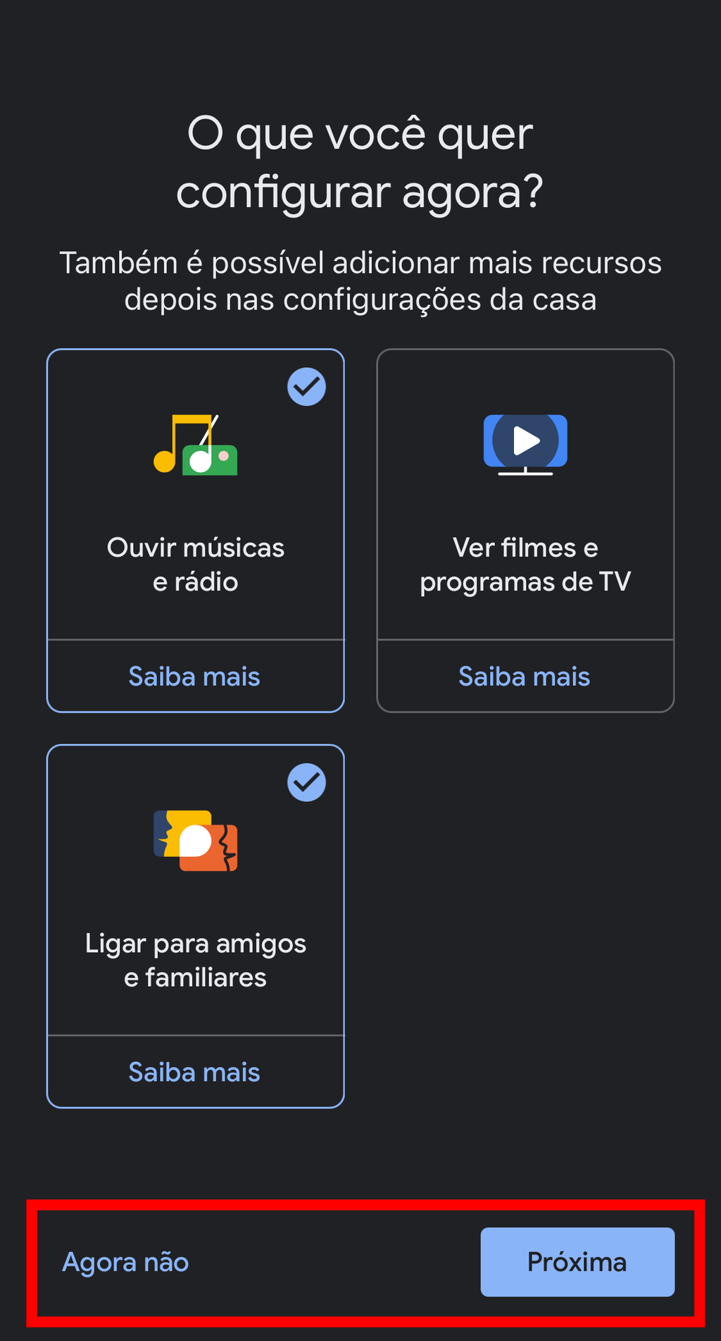 Configure serviços de streaming para ativar com comando de voz (Captura de tela: Caio Carvalho)
