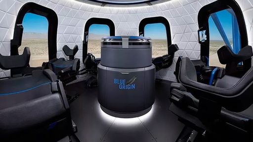 Naves espaciais da Blue Origin para turistas não terão banheiro