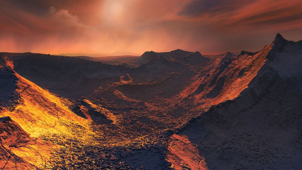Conceito artístico de uma superterra, um tipo de exoplaneta com algumas características em comum com o nosso (Imagem: Reprodução/Martin Kornmesser/ESO)