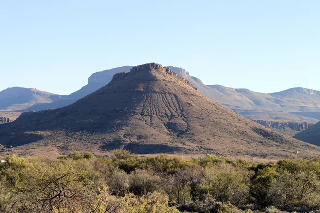 A bacia de Karoo, na África do Sul, possui um registro geológico detalhado que permitiu os pesquisadores encontrarem evidências da extinção do Permiano (Imagem: flowcomm/CC BY 2.0)