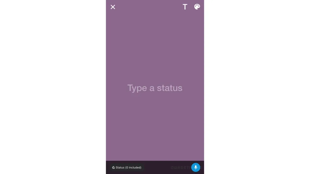 Status no WhatsApp poderão ser compostos somente por áudio (Imagem: Reprodução/WABetaInfo)