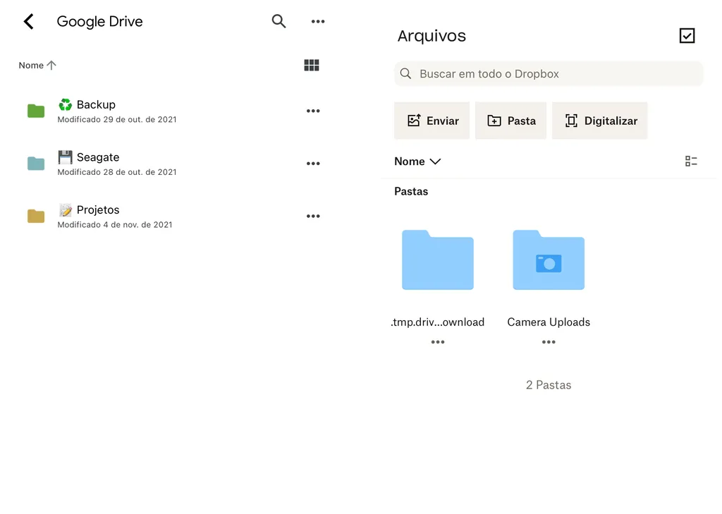 Armazene todos os seus documentos importantes na nuvem com Google Drive ou Dropbox (Captura de tela: Lucas Wetten)
