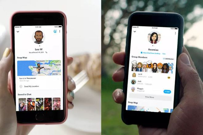 A ferramenta Friendship Profiles cria uma área para amigos parecida com um perfil do Facebook (Imagem: Snapchat) 