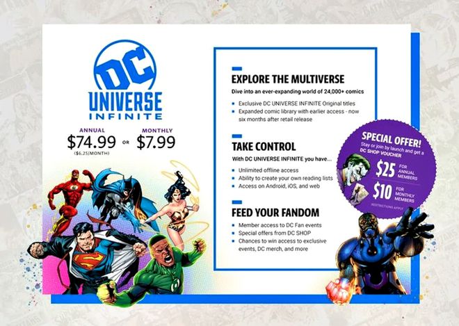 Streaming DC Universe muda de nome e terá estreia mundial só com HQs em 2021