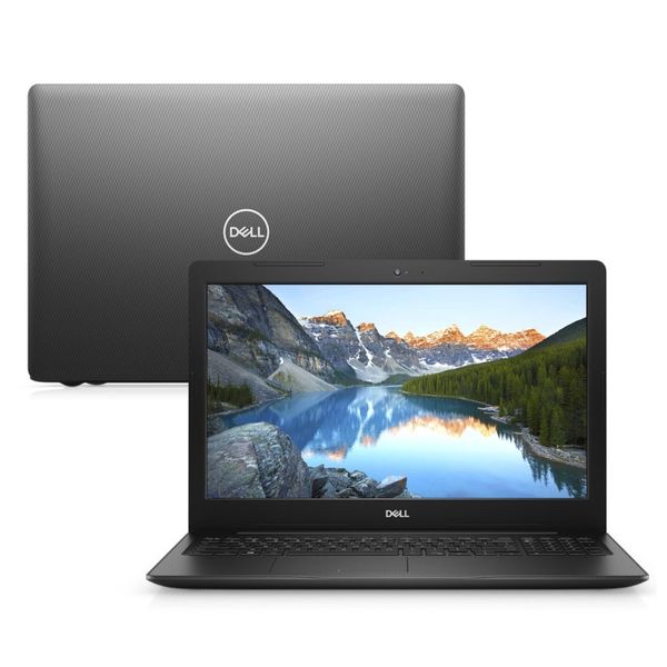 Notebook Dell Inspiron i15-3583-MFS1P 8ª Ger. Intel Core i5 8GB 256GB SSD 15.6" Windows 10 Preto McAfee [CUPOM]