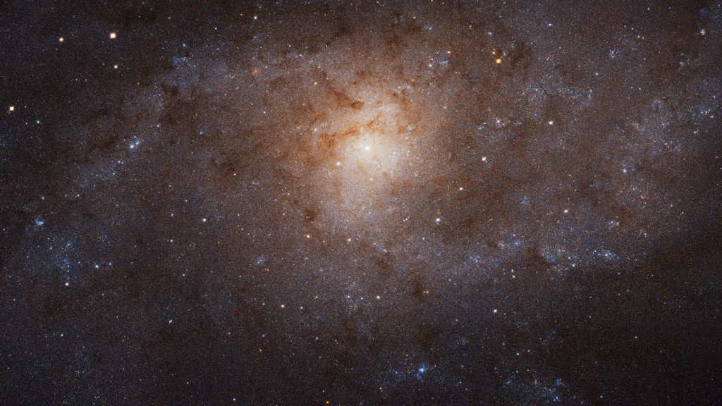 Galáxia do Triângulo observada pelo Telescópio Espacial Hubble (Imagem: Reprodução/NASA/ESA)