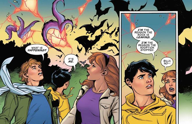Billy Batson fica ainda mais atormentado com uma nova conexão com a Rocha da Eternidade (Imagem: Reprodução/DC Comics)
