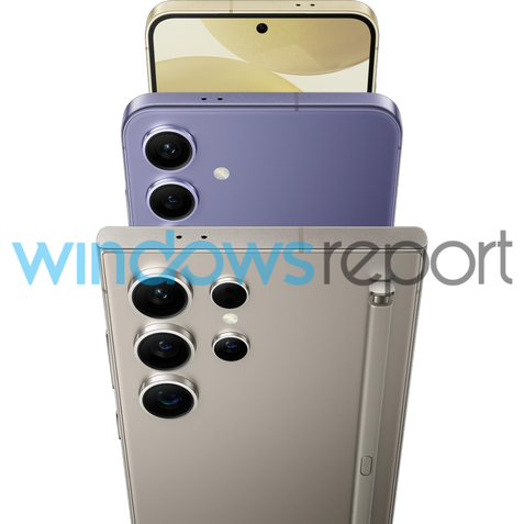 Linha Galaxy S24 renderizações