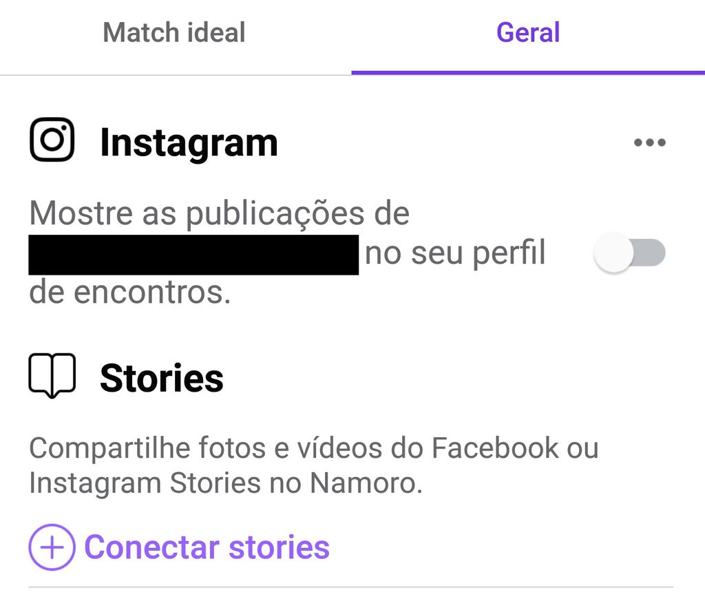 O Facebook Dating facilita a interação com os outros aplicativos do grupo/ Imagem: Captura de Tela/Felipe Ribeiro