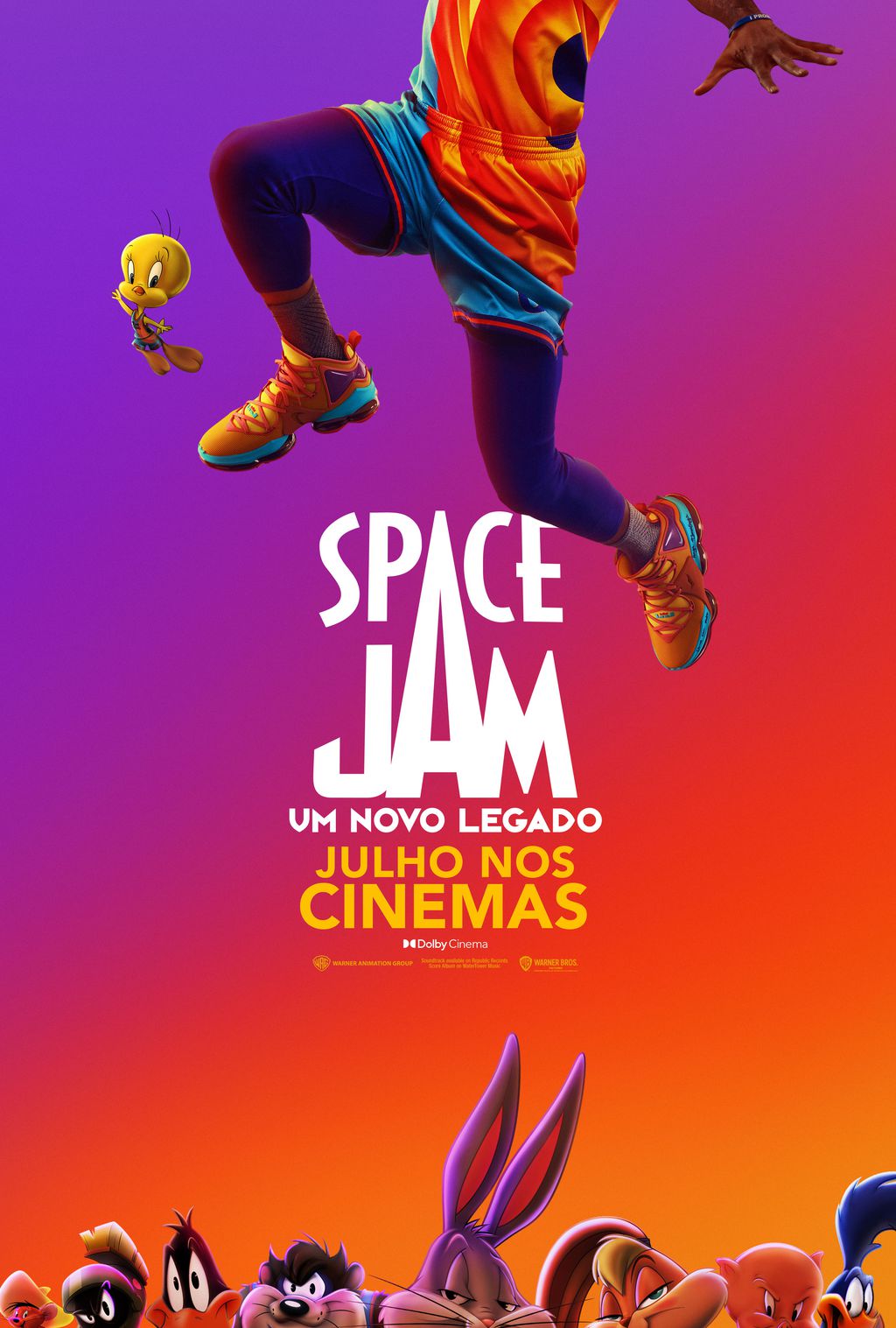 Pôster oficial de Space Jam 2 (Imagem: Divulgação / Warner Bros. Pictures)