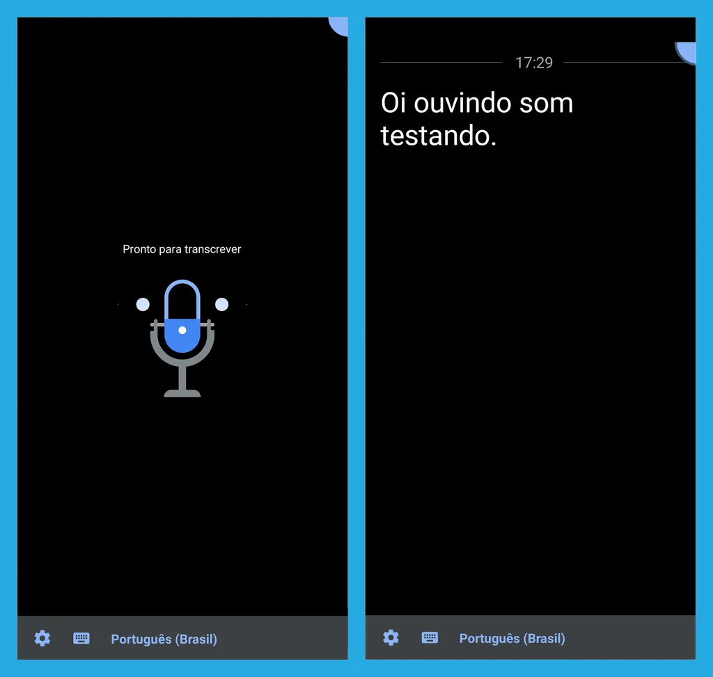 O app traduz vozes em tempo real para o idioma desejado e sem a necessidade de internet (Imagem: André Magalhães/Canaltech/Captura de tela)