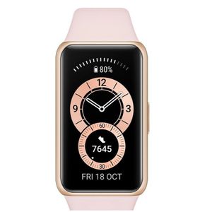Smartwatch HUAWEI Band 6 1.47''AMOLED Bluetooth Monitoramento de Frequência Cardíaca - Bateria de Longa Duração - Rosa [CASHBACK AME]