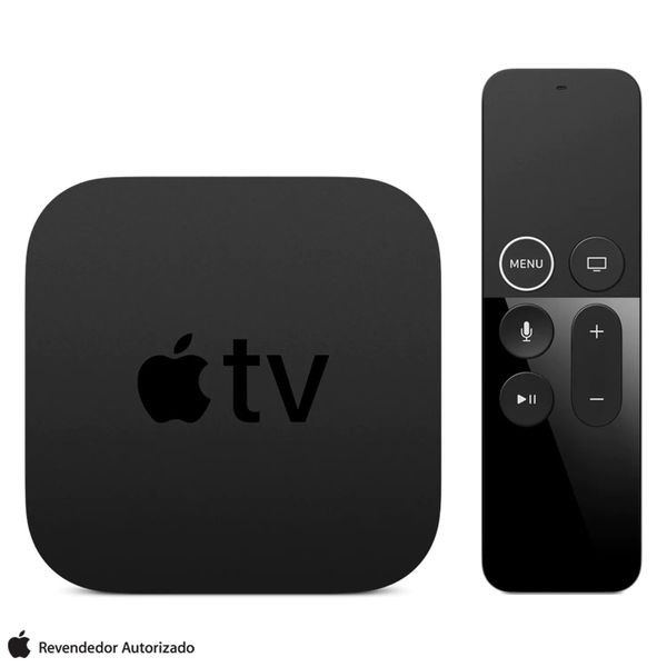 Apple TV 4K 64GB, Conexão HDMI, Bluetooth, Siri Remote e Wi-Fi - Apple - MXH02BZ/A