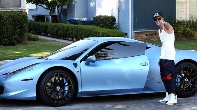 Justin Bieber e Ferrari