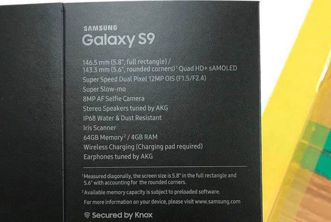 Possíveis especificações do Samsung Galaxy S9 aparecem em imagem vazada