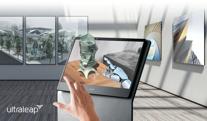 Monitores podem mostrar produtos em 3D em showrooms (Imagem: Divulgação/Acer)
