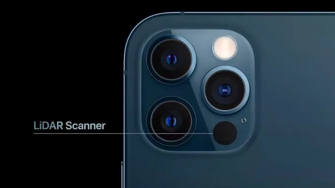 Apple utiliza mesmo sensor LiDAR desde o anúncio do iPhone 12 Pro em 2020 (Imagem: Reprodução/Apple)