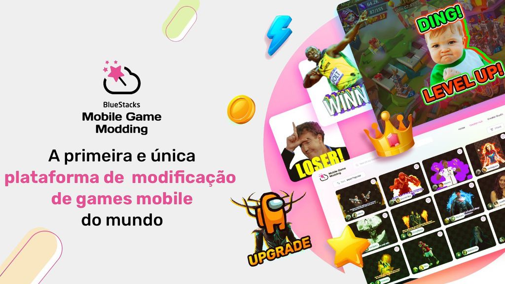 Apresentando Mods para Jogos Mobile no BlueStacks X - Entre em um mundo de  possibilidades infinitas com o Creator Studio e a Central do Criador