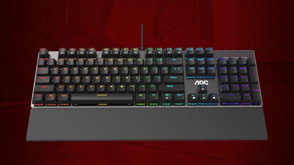 GK500 é o teclado intermediário ofertado pela AOC ao público gamer